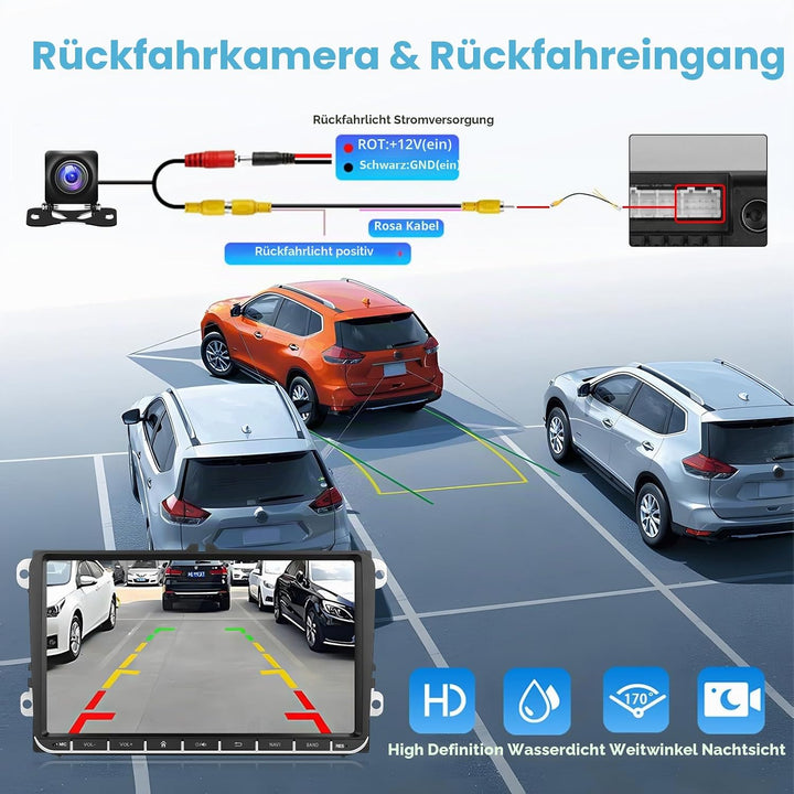 [2G+64G] Hikity Autoradio Navi Für VW Golf 5 Golf 6 Caddy Polo S-Koda Seat Touran Android 13 Wireles
