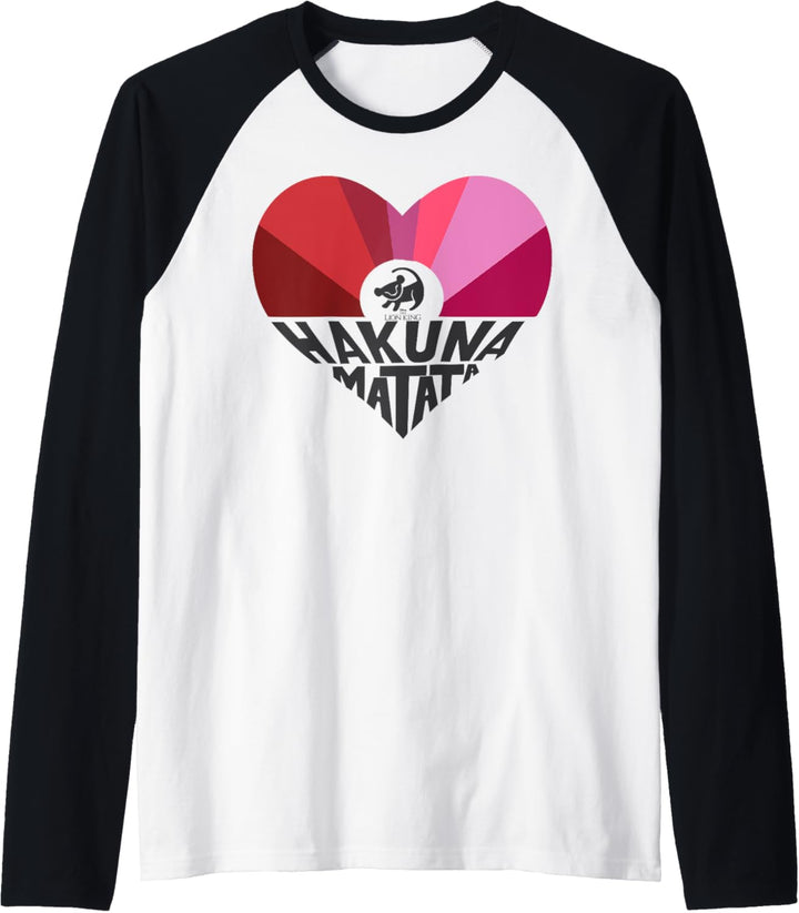 Disney Lion King Simba Hakuna Matata Heart Raglan
