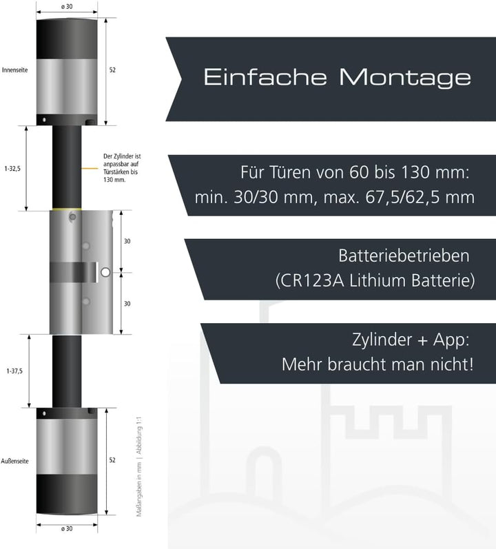 Burg-Wächter secuENTRY pro 7000 Zylinder Elektronisch