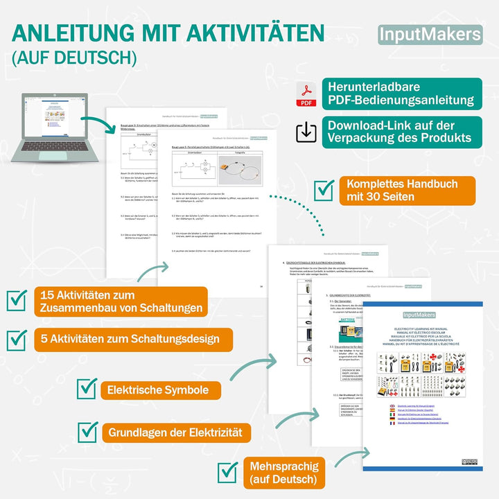 Elektrobaukasten für Kinder mit Multimeter Digital, stromkreis bausatz kinder, elektronik baukasten