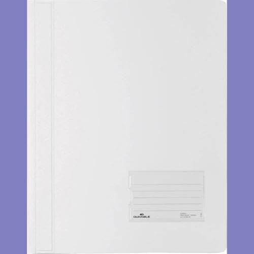 Durable Schnellhefter, überbreit, weiss, 25er Packung, 268002, weiss