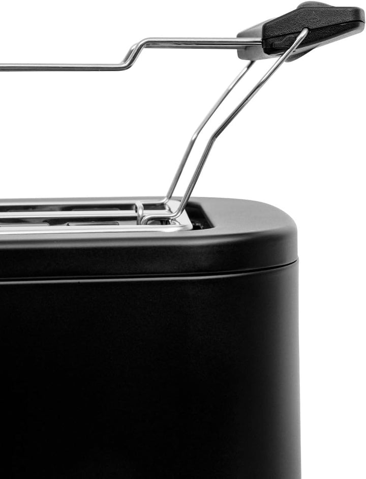 Toaster 2 Scheiben – 7 Bräunungsstufen, Aufwärmen, Auftauen, LED-Tasten, inkl. Brötchenaufsatz & Krü
