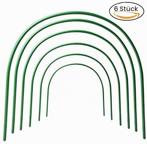 Takefuns Tunnelbögen, 6 Stück, hoher Garten-Stützrahmen, Gewächshaus-Reifen, Pflanzentunnel für Gart