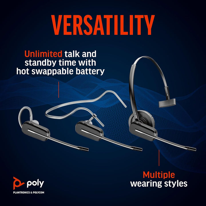 Plantronics S8245UC DECT Headset Savi Mono USB-A, 211203-02 (Mono USB-A)