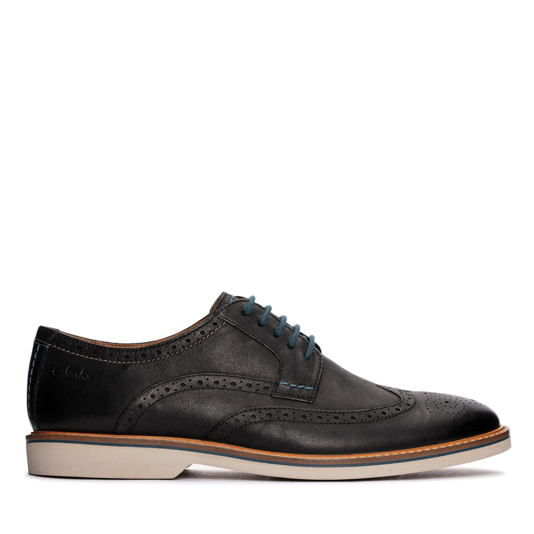 Clarks Herren Atticusltlimit Oxford 41 EU Black Leather, 41 EU Black Leather