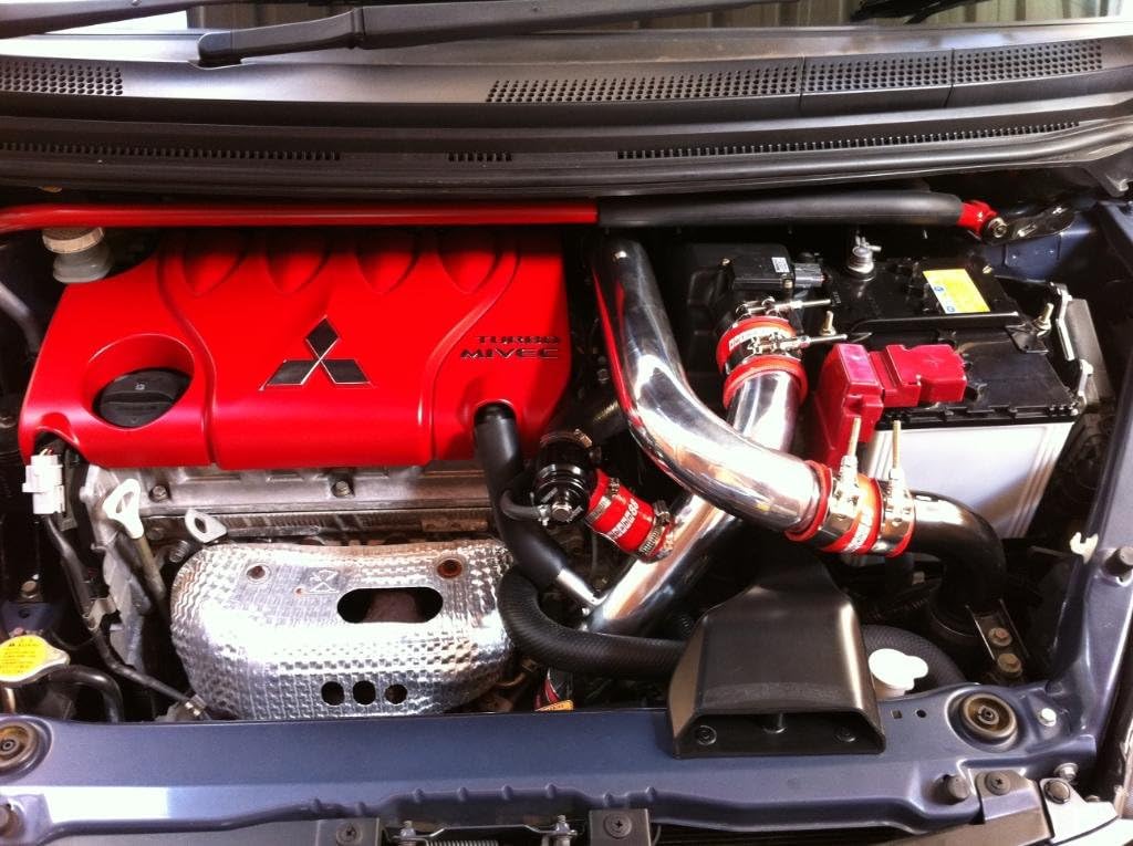 Autobahn88 Aluminium Ladeluftkühler Rohrleitungssatz, kompatibel mit Mitsubishi Colt Z27A 4G15 Turbo