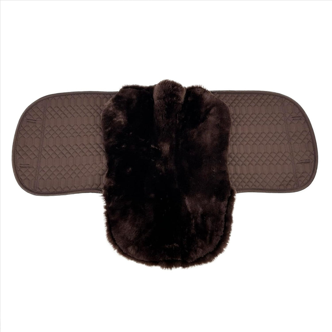 Engel Reitsport Lammfell Satteldecke SADEK1 Fell in Sattellage mit Fellrand vorne mocca-mocca Dressu