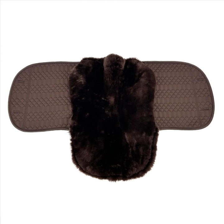 Engel Reitsport Lammfell Satteldecke SADEK1 Fell in Sattellage mit Fellrand vorne mocca-mocca Dressu