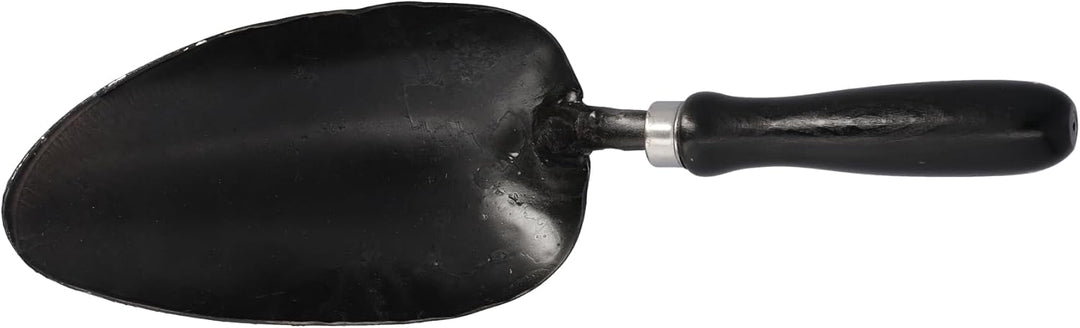STUBAI Kohlenlöffel 4608 | ovale Schaufel aus Stahl | Heft schwarz lackiert | zum Aufnehmen von Kohl