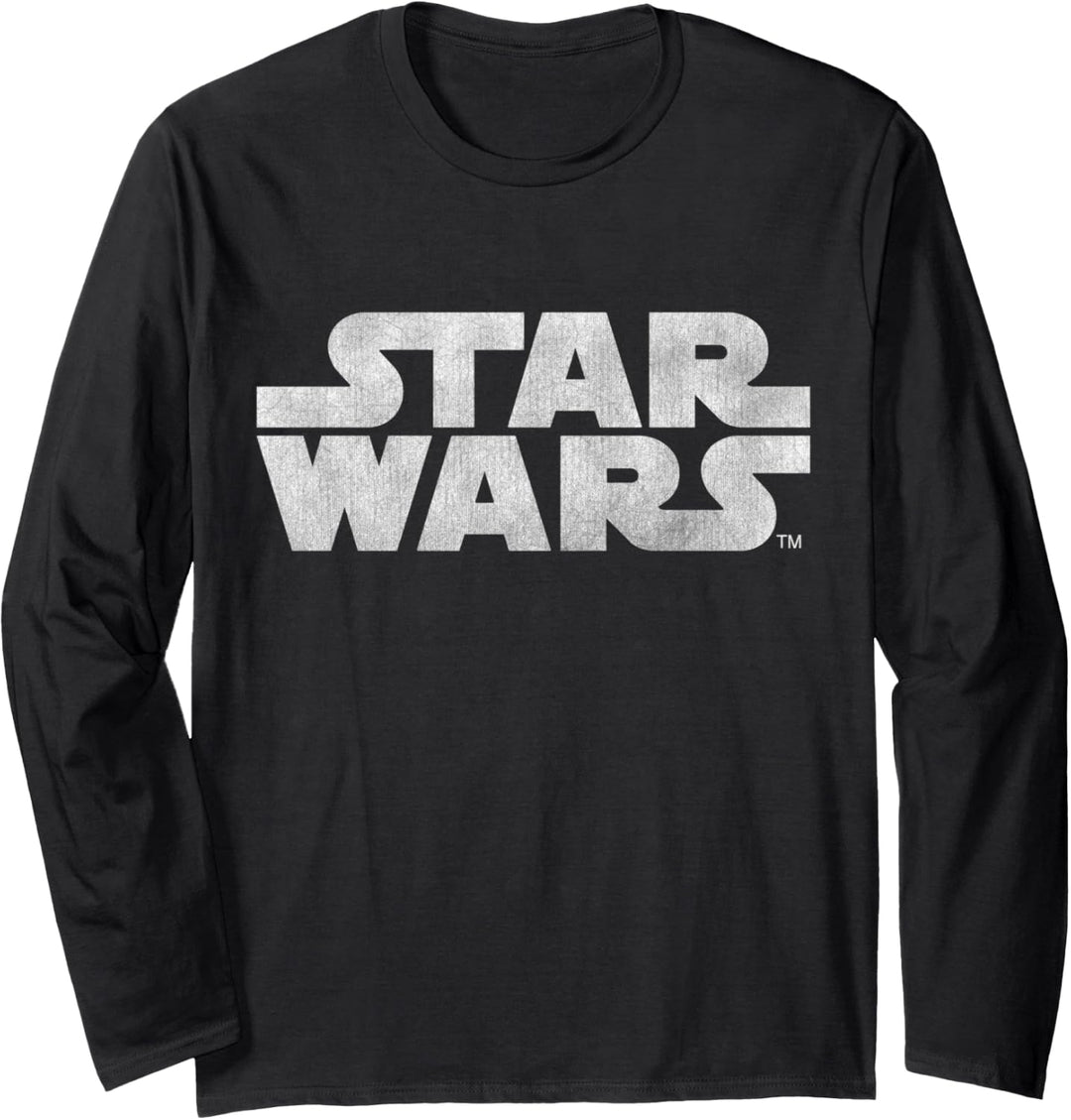 Star Wars Faded Logo Langarmshirt