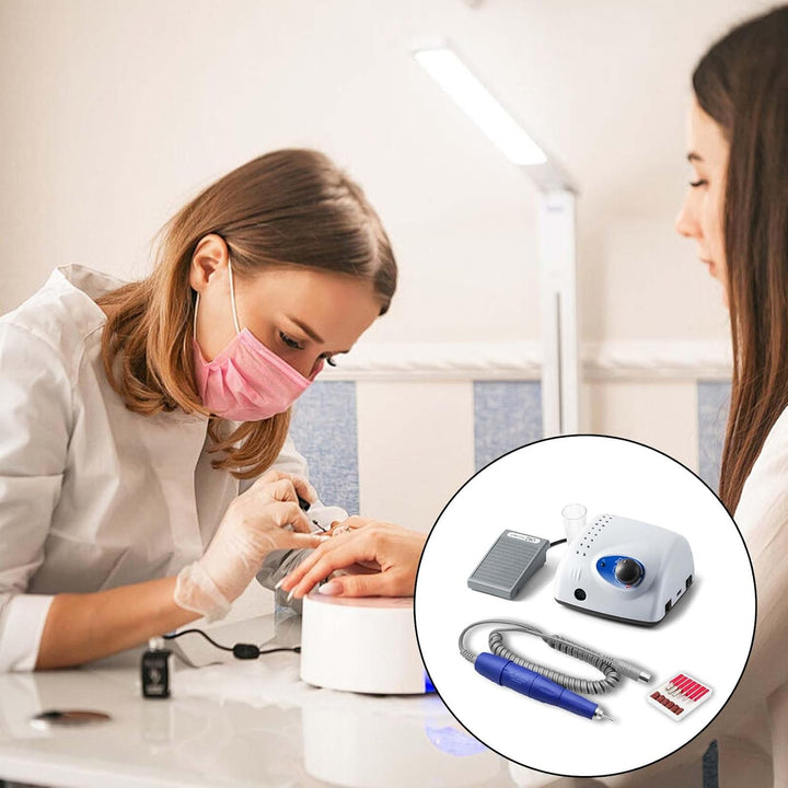 Elektrische Nagelfräser, Elektrische Nagel Maniküre Maschine 2.35 mm Nagelfeilen-Bit Mit Sechs Schle
