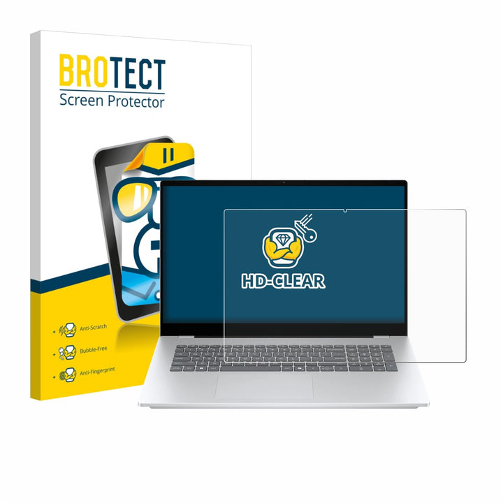 BROTECT Schutzfolie für HP OmniBook 7 17-dc | Transparenter Displayschutz Made in Germany, Klare Dis