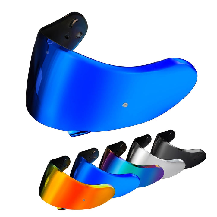 PSLER Helm Visier für Neotec 2 - Verspiegelt Helmvisier für Shoei Neotec 2 CNS-3 Getöntes Visier Mot