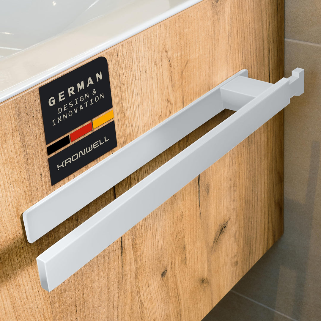 KRONWELL® Handtuchhalter ohne Bohren - Selbstklebende Handtuchhalter für Bad &amp; Küche - Handtuchstang