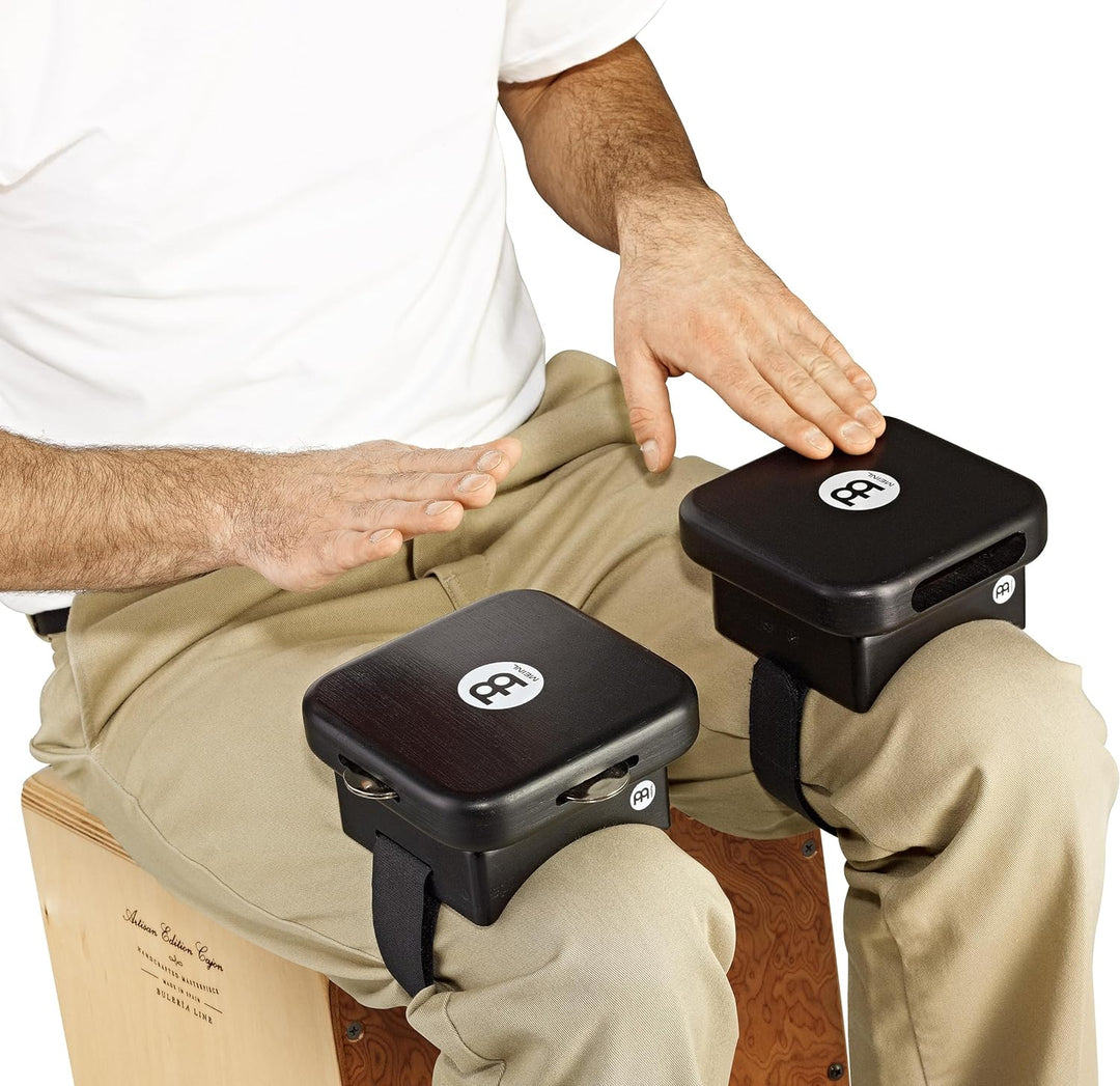 Meinl Percussion Knee Pad Jingle Tap - Cajon Add-On/Cajon Zubehör mit Schellen zur Befestigung am Kn