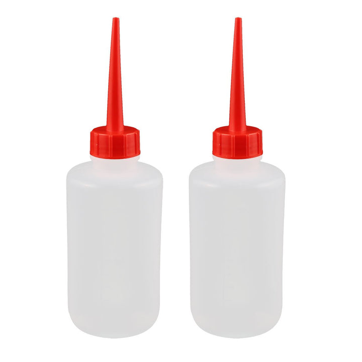 sourcing map 2 Stück 250mL Industrie Ölflasche Kunststoff Squeeze Flüssige Spenderflasche DE de