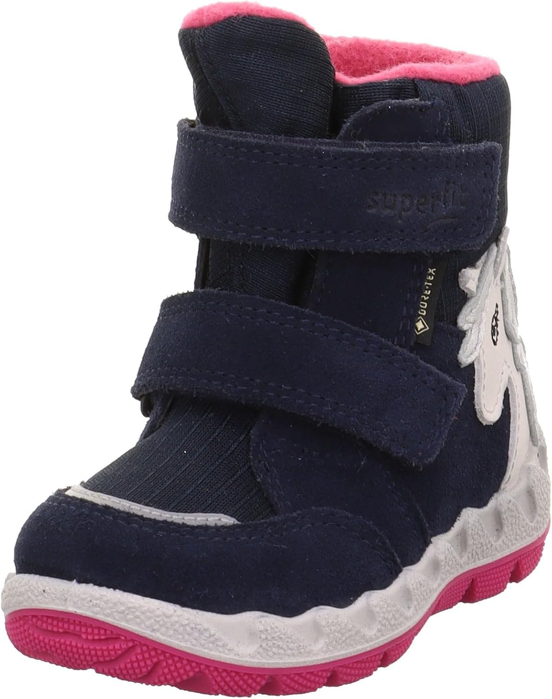 Superfit Mädchen Icebird Warm Gefütterte Gore-tex Schneestiefel 20 EU Schmal Blau Pink 8020, 20 EU S