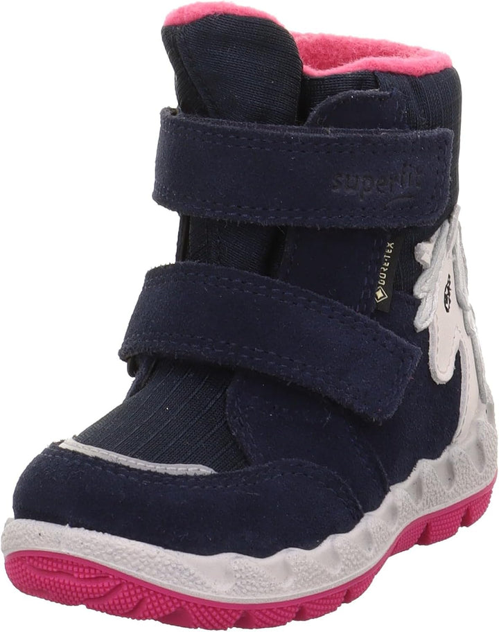 Superfit Mädchen Icebird Warm Gefütterte Gore-tex Schneestiefel 20 EU Schmal Blau Pink 8020, 20 EU S