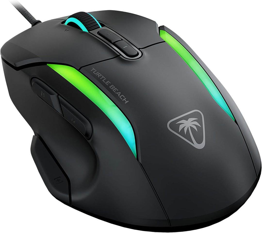 Turtle Beach Kone II – Ergonomische RGB-Gaming-Maus, 26K DPI Optischer Sensor, optische Schalter mit