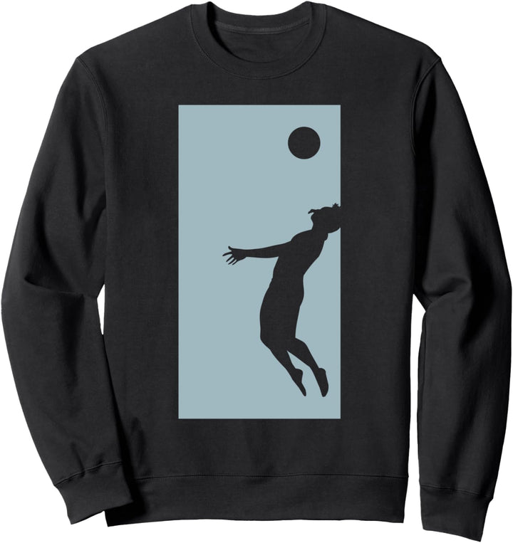 Volleyball Spieler Sprung Sweatshirt