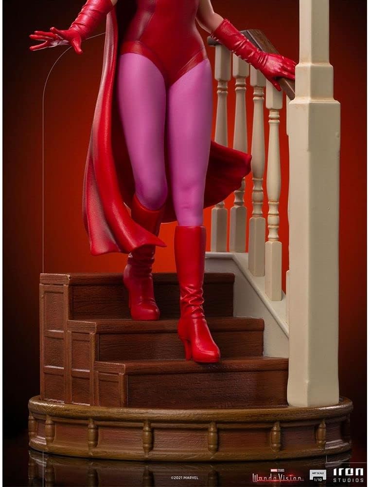 Iron Studios MARCAS49021-10 WandaVision Wanda Halloween Version 1:10 Figur Art Scale, Mehrfarbig