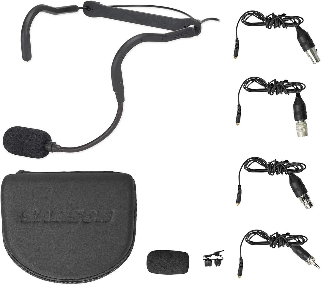 Samson QEx Fitness Headset Mic Pack, Schwarz