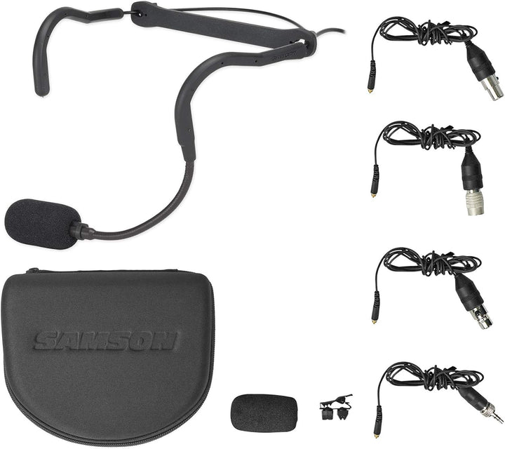Samson QEx Fitness Headset Mic Pack, Schwarz