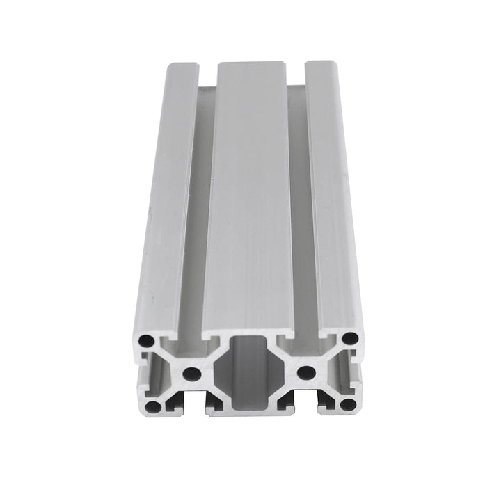 CNCMANS Aluminiumprofil 1 Stück 40x80 T-Typ Nut 8 silber eloxiert Europäischer Standard Aluminium Ex