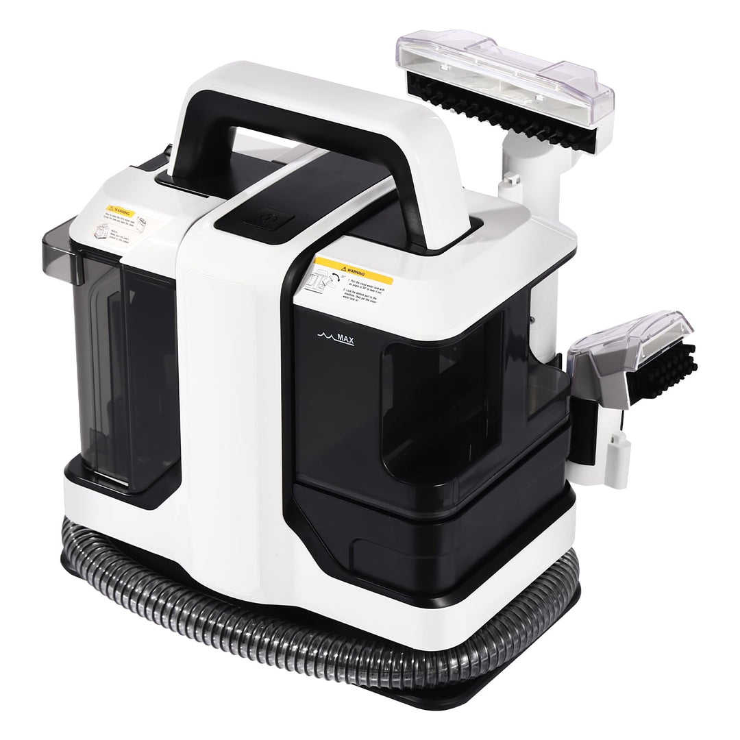 Handgeführte Reinigungsmaschine für Teppiche und Möbel, mit 2 Bürsten, 1080ml sauberes Wasser & 850m