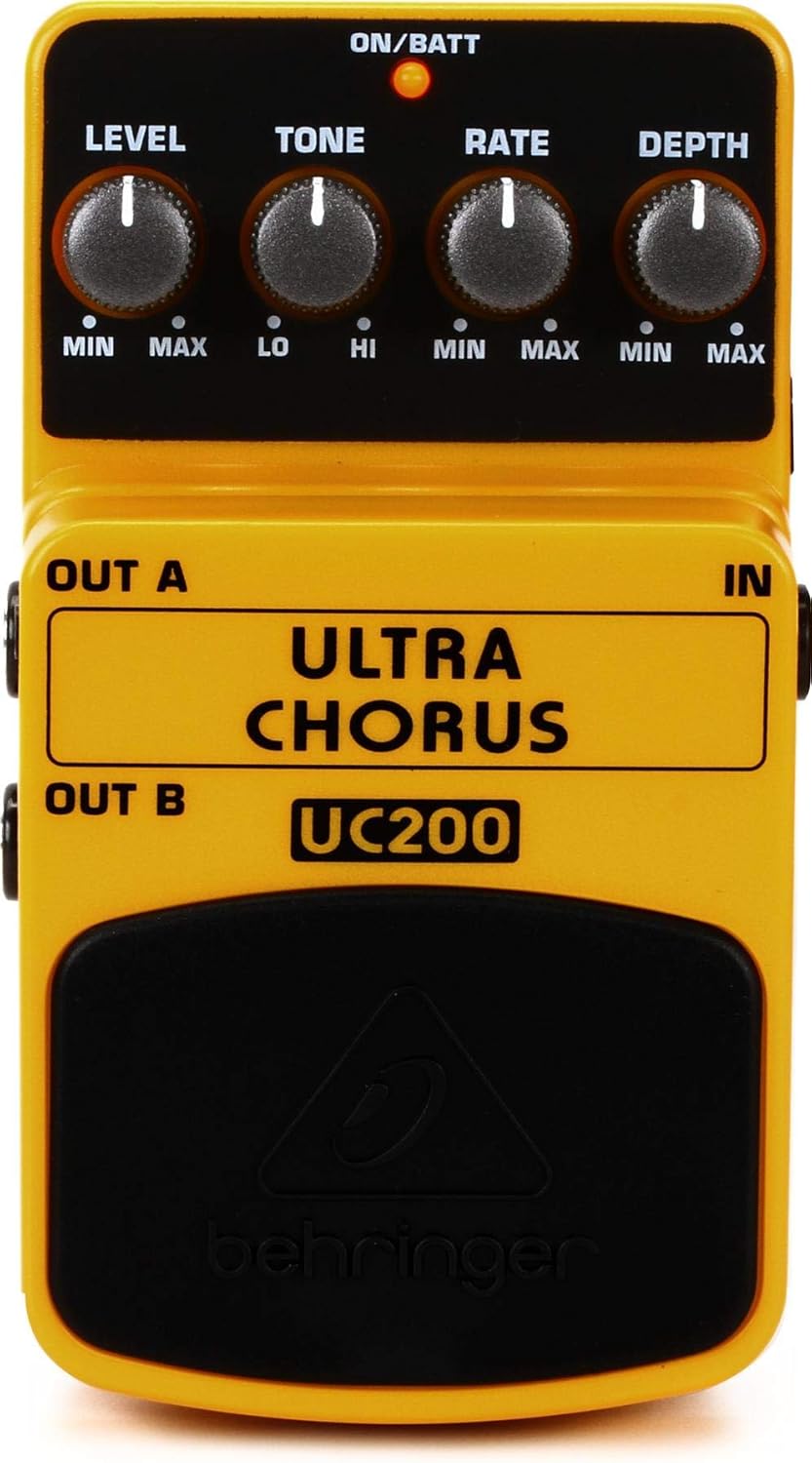 Behringer UC200 Ultimatives Stereo-Chorus-Effektpedal ULTRA CHORUS UC200 Guitar Pedal, ULTRA CHORUS