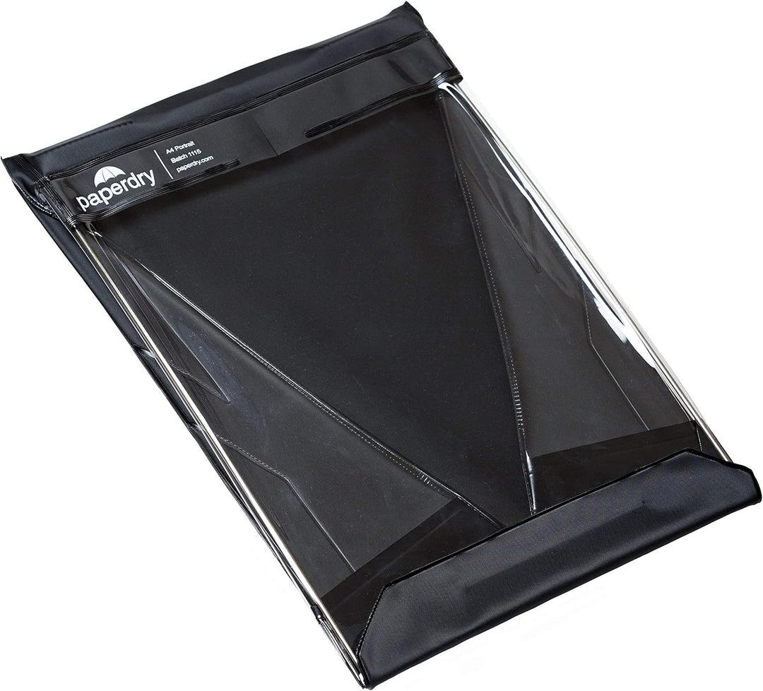 Paperdry Schwarzes Wasserfestes Klemmbrett A4 Hochformat- hochwertiges PVC, 18 Monate Garantie - Kle