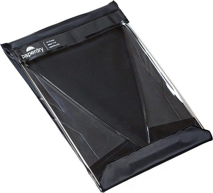 Paperdry Schwarzes Wasserfestes Klemmbrett A4 Hochformat- hochwertiges PVC, 18 Monate Garantie - Kle