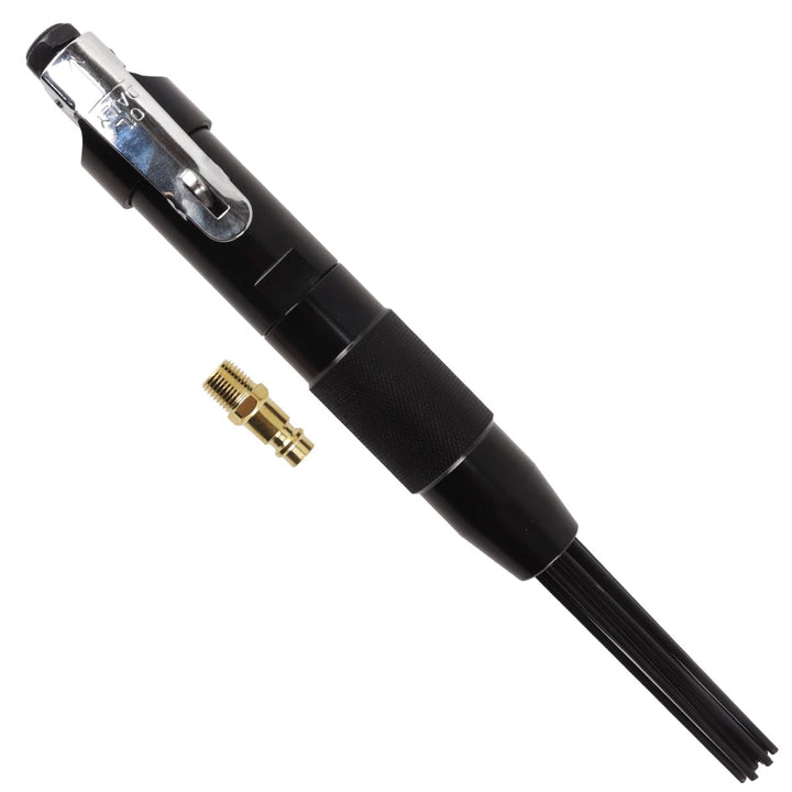 Pneumatischer Mini-Rostentferner, Nadelentschupper, 12 Stück, 3 mm Stahlnadeln, 4000 U/min, 4,0 cfm,