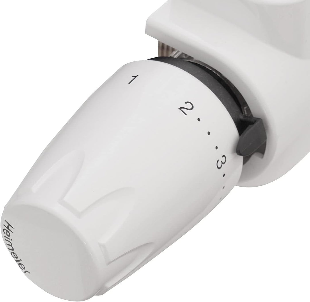 Heimeier Komplettset Multilux 4-Set mit Thermostat-Ventilunterteil & Thermostat-Kopf DX, für Eck- od