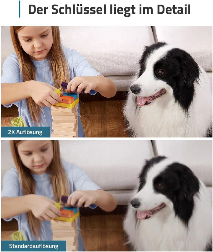 eufy Security Solo IndoorCam C24, 2K Plug-In Überwachungskamera für Innenbereiche, WLAN, Personenerk