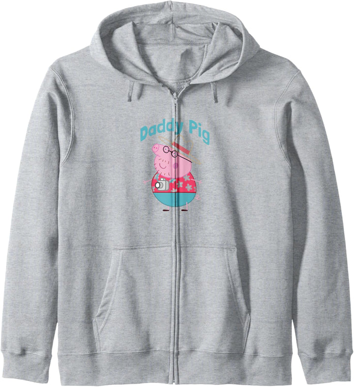 Peppa Pig Father's Day Daddy Pig Summer Vacation Portrait Kapuzenjacke