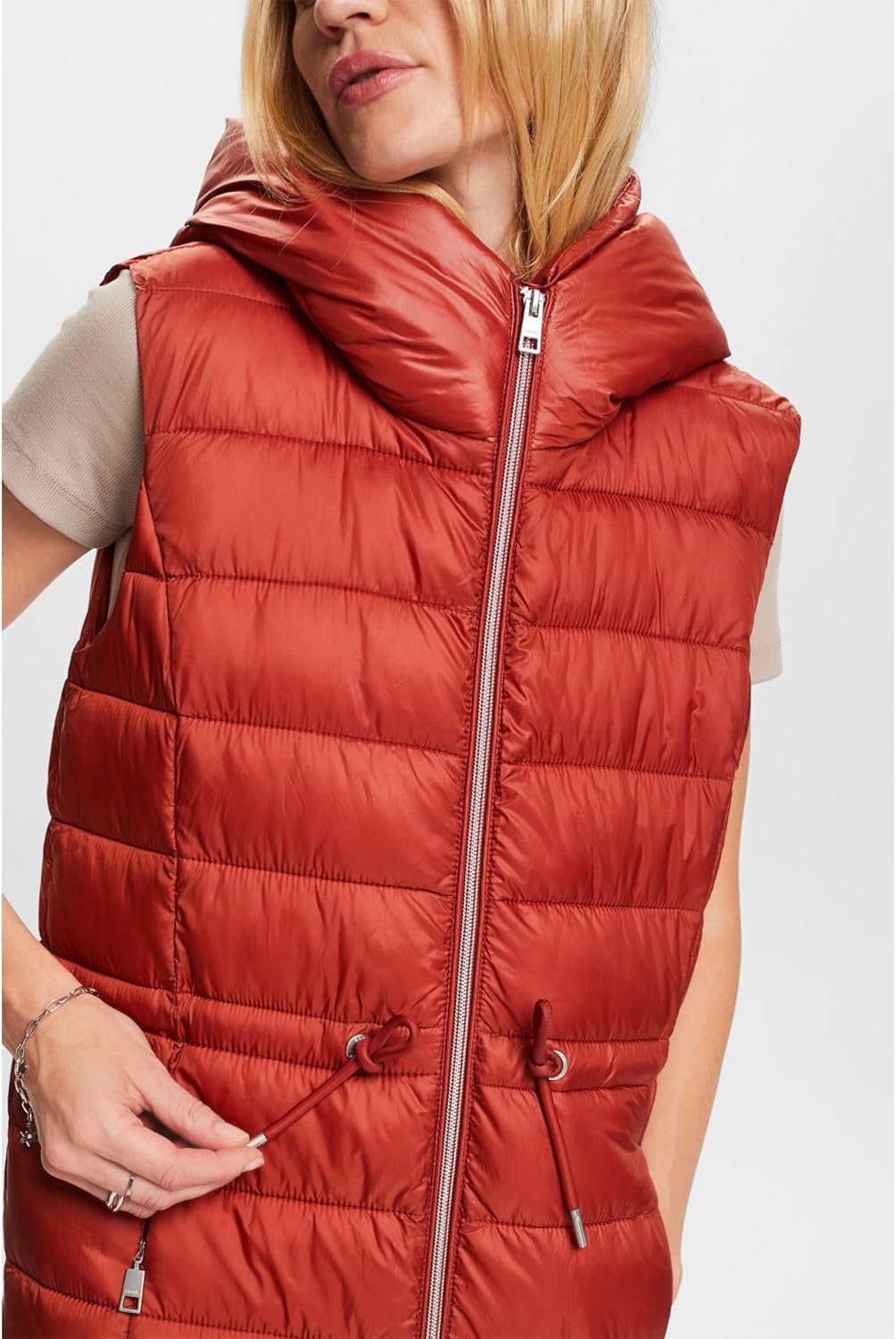 ESPRIT Damen Weste XS 220/RUST BROWN, XS 220/RUST BROWN