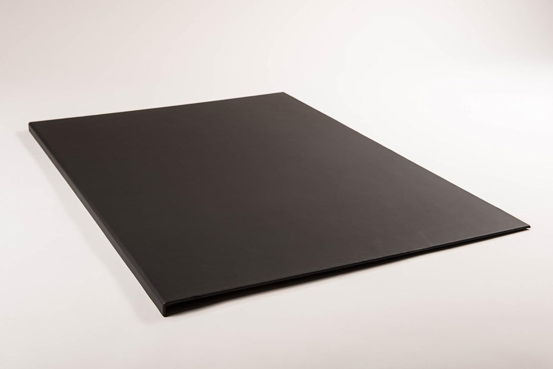 Luxentury Schreibtischunterlage Schreibunterlage Leder Kantenschutz: 88x59 cm Echtleder abgewinkelt