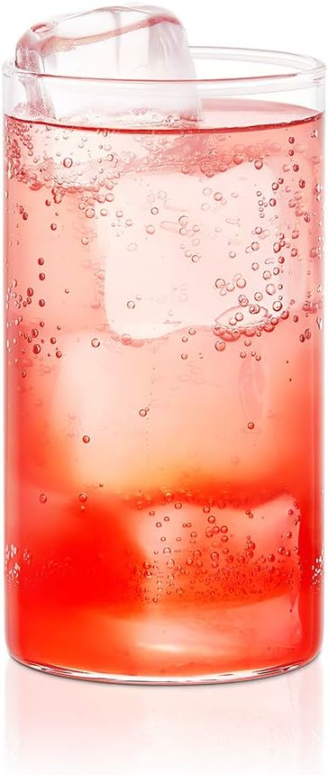 Borosil Trinkgläser, 340 ml, 6 Stück, BPA-frei, Borosilikat-Trinkglas, klares und leichtes Wassergla