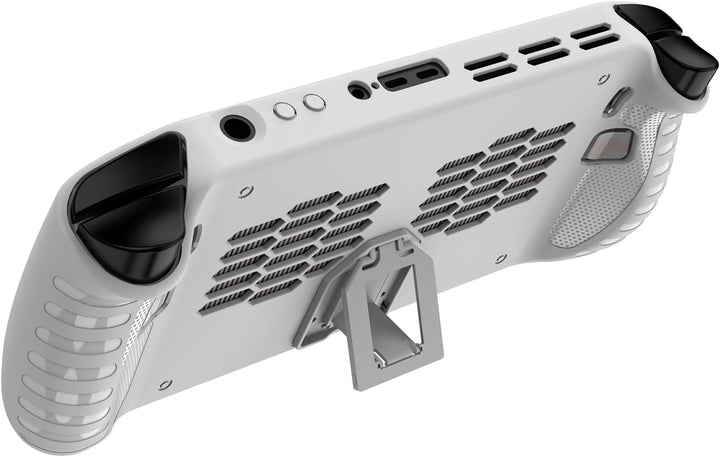 GIOPUEY Hülle Kompatibel mit Lenovo Legion Go S - mit Ständer - weicher TPU Rahmen - rutschfest - Le