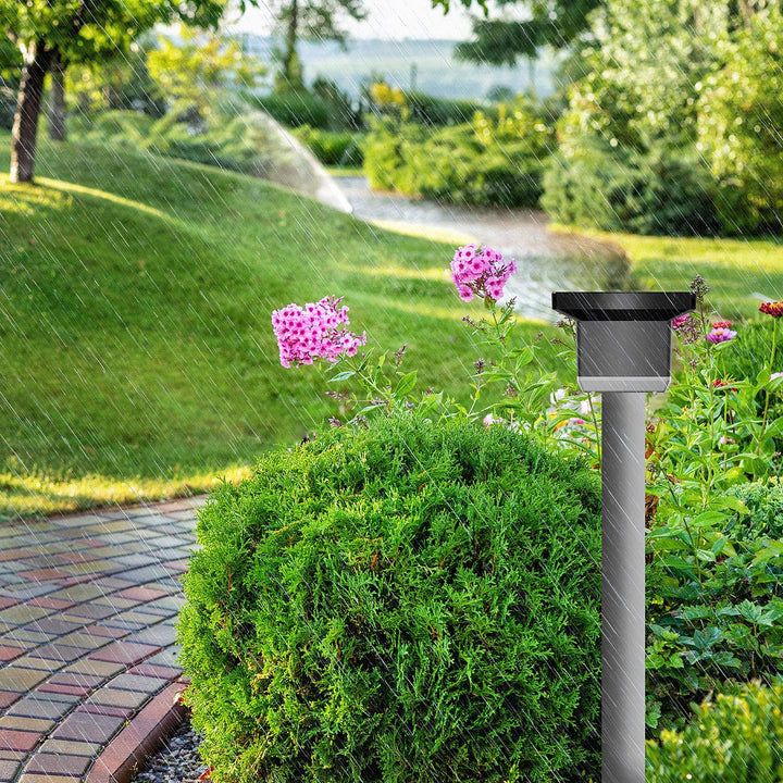 infactory Niederschlagsmesser: Digitale Funk-Wetterstation mit Aussensensor, Regenmesser & Wecker (R