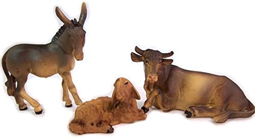 Mathias Krippenfiguren aus Polyresin, handbemalt. Weihnachtskrippe 11 TLG. 11 cm