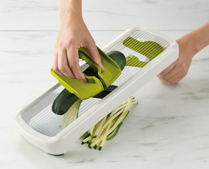Joseph Joseph Multi-Grip Küchen Mandoline, Verstellbar Frucht Gemüseschneider und zwiebelschneider,