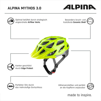 ALPINA Mythos 3.0 be visible-silver gloss 57-62 cm, be visible-silver gloss 57-62 cm