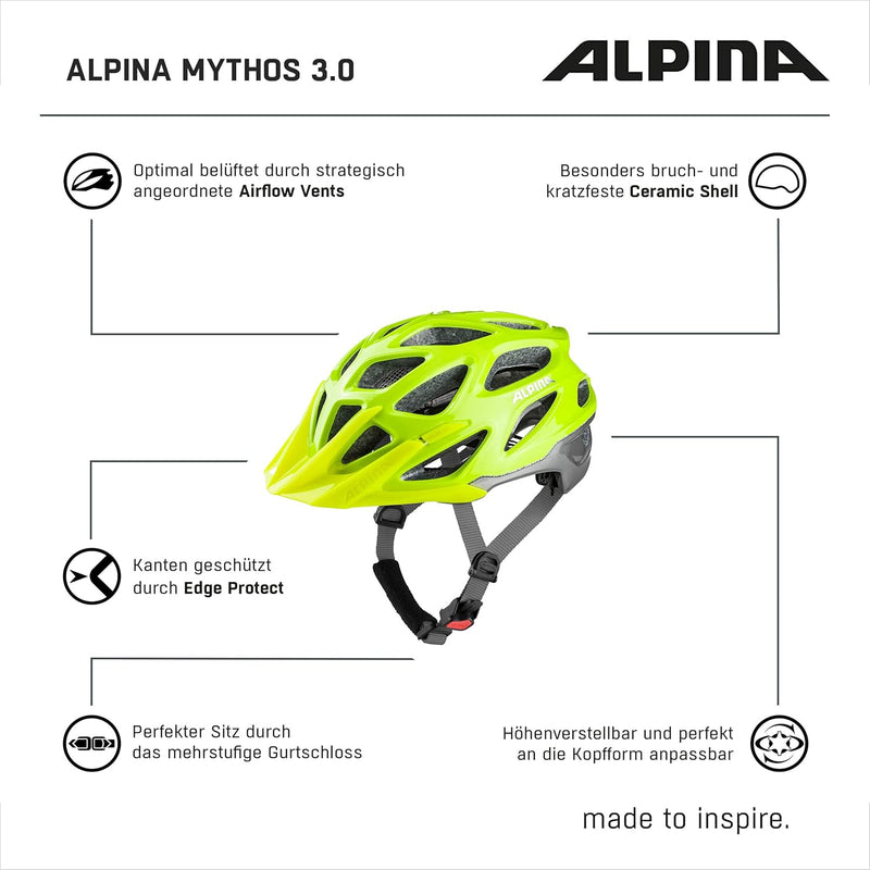 ALPINA Mythos 3.0 be visible-silver gloss 57-62 cm, be visible-silver gloss 57-62 cm