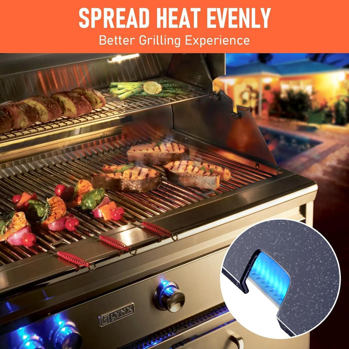 GFTIME 7635 38,9cm Flavorizer Bar für Weber Spirit I E210/220 & II E210/S210 (mit vorderen Brennerkn