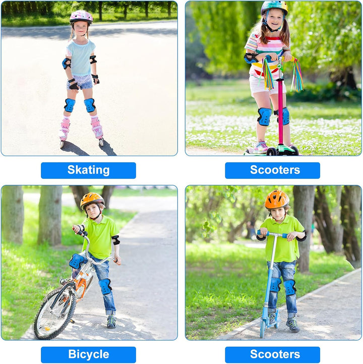 Inkidio Knieschützer für Kinder Schutzausrüstungs-Set mit Knieschonern, Ellbogenschonern Handgelenks