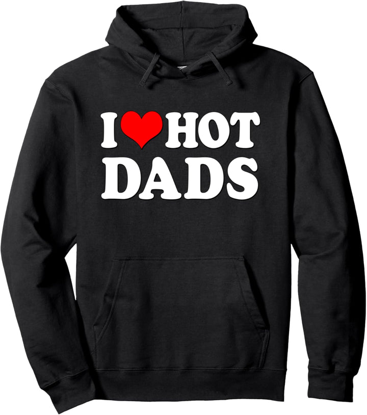 "I love Hot Dads" Lustiges "I Heart Hot Dads" Paar-Set Pullover Hoodie