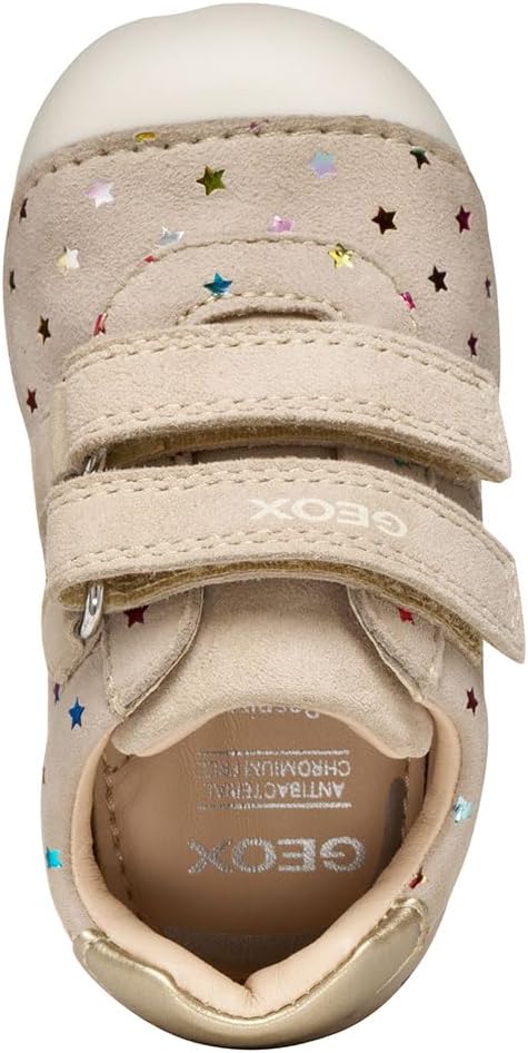 Geox Baby-Mädchen B Tutim First Walker Shoe 23 EU Beige Lt Gold, 23 EU Beige Lt Gold