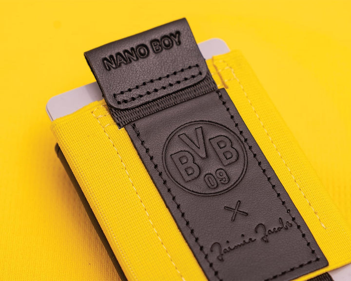 Jaimie Jacobs Borussia Dortmund X Nano Boy Mini Wallet kleine Geldbörse aus Textil, Kartenetui Fanar